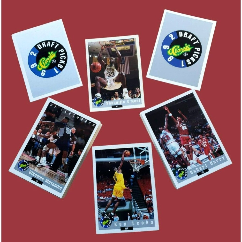 1992 Classic Games BASKETBALL Draft Picks Card Set SHAQUILLE O'NEAL Rookie 1-100